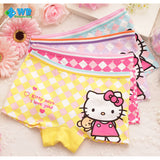 4pcs/lot 2017 Fashion New Cartoon Cat  Baby Underwear